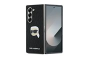 Mobil - Deksel og etui - Karl Lagerfeld Saffiano Monogram Head Pin Case for Samsung Galaxy Z Fold 6 - Black - 3666339322540