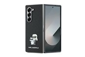 Mobil - Deksel og etui - Karl Lagerfeld Saffiano Metal Pin Case for Samsung Galaxy Z Fold 6 - Black - 3666339322571