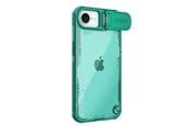 Mobil - Deksel og etui - Nillkin Iceblade Prop Case with Lens Cover and Stand for iPhone 16e / 17e - Green - 6902048296336