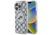 Mobil - Deksel og etui - Karl Lagerfeld IML Monogram Karl & Choupette Head MagSafe iPhone 16 Pro Case - Clear - 3666339318505