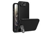 Mobil - Deksel og etui - Nillkin CarboProp Magnetic Case with Camera Cover and Stand for iPhone 16e / 17e - Black - 6902048297111