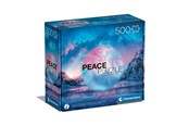 Puslespill - Clementoni Puzzle Peace Collection Light Blue 500 pieces Gulv - 35116