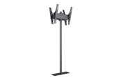 Veggmontering, AV-braketter & AV-møbler - Multibrackets M Pro Series stand - for 2 LED displays - single pole - black - Max 80 kg - recommended for 65" - 7340234813636