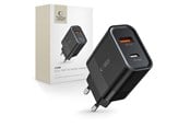 Mobil - Adaptere og ladere - Tech-Protect C30W Mains Charger USB-C PD 30W / USB-A QC 3.0 - Black - 9589046926808