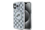 Mobil - Deksel og etui - Karl Lagerfeld IML Monogram Karl & Choupette Head MagSafe iPhone 15 Pro Case - Clear - 3666339285326