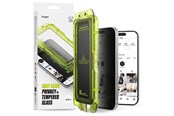 Mobil - Beskyttelsesglass - Ringke Easy Slide 2-pack Privacy Glass for iPhone 17 - Black - 8800328811881
