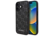 Mobil - Deksel og etui - Karl Lagerfeld Hot Stamp Magsafe iPhone 16 Case - Black - 3666339318529