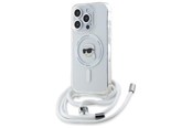 Mobil - Deksel og etui - Karl Lagerfeld Crossbody IML Karl Head Magsafe Case for iPhone 16 Pro Max - Clear - 3666339320553