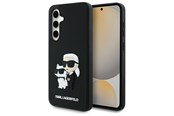 Mobil - Deksel og etui - Karl Lagerfeld 3D Rubber Karl&Choupette Case for Samsung Galaxy S24 FE - Black - 3666339386399