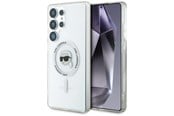 Mobil - Deksel og etui - Karl Lagerfeld Button Karl Head Printed Logo MagSafe Samsung Galaxy S25 Ultra white - 3666339450021
