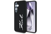 Mobil - Deksel og etui - Karl Lagerfeld Silicone Metal Signature Logo Samsung Galaxy S25 black - 3666339450076