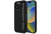 Mobil - Deksel og etui - Karl Lagerfeld HC 3D Rubber Elongated Glitter iPhone 16 Pro Case - Black - 3666339357023