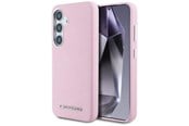 Mobil - Deksel og etui - Karl Lagerfeld Saffiano Full Wrapped Elongated Metal Logo MagSafe Case for Samsung Galaxy S25 - Pink - 3666339450267