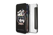 Mobil - Deksel og etui - Karl Lagerfeld Signature Glitter iPhone X/Xs Case - Black - 3700740413623