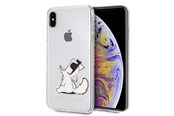 Mobil - Deksel og etui - Karl Lagerfeld Choupette Fun iPhone Xs Max Case - Transparent - 3700740436004