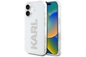 Mobil - Deksel og etui - Karl Lagerfeld IML Rhinestones Logo iPhone 16 Case - Transparent - 3666339356644