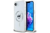 Mobil - Deksel og etui - Karl Lagerfeld IML Metal Choupette Head MagSafe iPhone 16e Case - White - 3666339454241