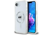 Mobil - Deksel og etui - Karl Lagerfeld IML Metal Karl Head MagSafe Case for iPhone 16e White - 3666339454234