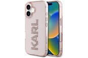 Mobil - Deksel og etui - Karl Lagerfeld IML Rhinestones Logo iPhone 16 Case - Pink - 3666339356828