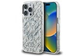 Mobil - Deksel og etui - Karl Lagerfeld IML Karl Script Pattern MagSafe Case for iPhone 16 Pro Max - White - 3666339467470