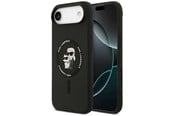 Mobil - Deksel og etui - Karl Lagerfeld Silicone Karl&Choupette Ring MagSafe Case for iPhone 17 Air - Black - 3666339549541