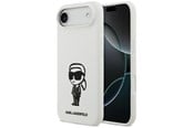 Mobil - Deksel og etui - Karl Lagerfeld Silicone Karl Sketch & Logo MagSafe Case for iPhone 17 Air - White - 3666339498580