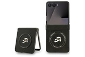 Mobil - Deksel og etui - Karl Lagerfeld Karl&Choupette Pins MagSafe Case for Samsung Galaxy Z Flip 7 - Black - 3666339559366