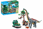 Playmobil - Playmobil Dinos - Brachiosaurus med hovercraft - 71819