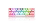 Tastatur - REDRAGON K616-RGB Fizz Pro Pink - US layout - US Internasjonal - Rosa - K616-RGB-Pink