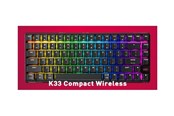 Tastatur - Cherry XTRFY K33 G8D-2403 - keyboard - 75% compact - QWERTY - Pan Nordic - black Input Device - Gamingtastatur - Nordisk - Svart - G8D-24030PAAPN-2