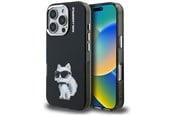 Mobil - Deksel og etui - Karl Lagerfeld IML Aquarelle Choupette & Logo iPhone 16 Pro Case - Black - 3666339464400