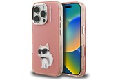 Mobil - Deksel og etui - Karl Lagerfeld IML Aquarelle Choupette & Logo iPhone 16 Pro Case - Pink - 3666339464585