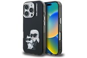 Mobil - Deksel og etui - Karl Lagerfeld IML Aquarelle Karl & Choupette & Logo iPhone 16 Pro Case Black - 3666339464769