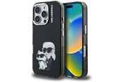 Mobil - Deksel og etui - Karl Lagerfeld IML Aquarelle Karl & Choupette & Logo Case for iPhone 16 Pro Max - Black - 3666339464776