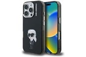 Mobil - Deksel og etui - Karl Lagerfeld IML Aquarelle Karl & Logo MagSafe Case for iPhone 16 Pro Max - Black - 3666339465315