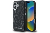 Mobil - Deksel og etui - Karl Lagerfeld IML Leopard Pattern MagSafe Case for iPhone 16 - Black - 3666339465469