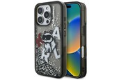 Mobil - Deksel og etui - Karl Lagerfeld Liquid Glitter Choupette Logo Case for iPhone 16 Pro Max - Black - 3666339464059