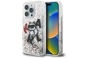 Mobil - Deksel og etui - Karl Lagerfeld Liquid Glitter Choupette Logo Case for iPhone 16 Pro Max - Clear - 3666339464233