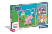 Puslespill - Clementoni Puzzle Peppa Pig 2026 3x48 pieces Gulv - 25001C
