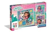 Puslespill - Clementoni Puzzle Gabby'S Dollhouse 2026 3x48 pieces Gulv - 25002C