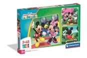 Puslespill - Clementoni Puzzle Mickey Mouse Club House 2026 3x48 pieces Gulv - 25005