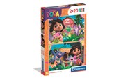 Puslespill - Clementoni Puzzle Dora The Explorer 2025 2x20 pieces Gulv - 24827