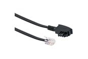 Nettverkskabel - Schwaiger phone cable - 10 m - black - Svart - TAL6532533