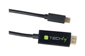 Skjermkabel - IC INTRACOM TECHly video / audio / data cable - HDMI / USB - 2 m - IADAP USBC-HDMI2TY