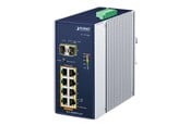 Switch/splitter - PLANET IGS-1020PTF-12V - switch - 10 ports - unmanaged - IGS-1020PTF-12V
