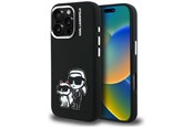 Mobil - Deksel og etui - Karl Lagerfeld Silicone Karl&Choupette Sketch MagSafe Case for iPhone 16 Pro Max - Black - 3666339462253