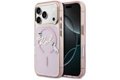 Mobil - Deksel og etui - Karl Lagerfeld IML Choupettes Karl Script Logo MagSafe Case for iPhone 17 Pro Max - Pink - 3666339606220