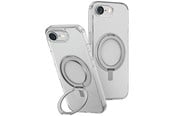 Mobil - Deksel og etui - UNIQ Swivix 360 Rotating Kickstand Case for iPhone 16e - Transparent - 8886463692530