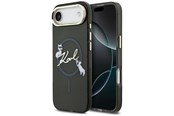 Mobil - Deksel og etui - Karl Lagerfeld IML Choupettes Karl Script Logo MagSafe iPhone Air Case - Black - 3666339605889