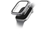 Smartklokke - Tilbehør - UNIQ Voute Tempered Glass Case for Apple Watch 10 42 mm - Silver - 8886463691908